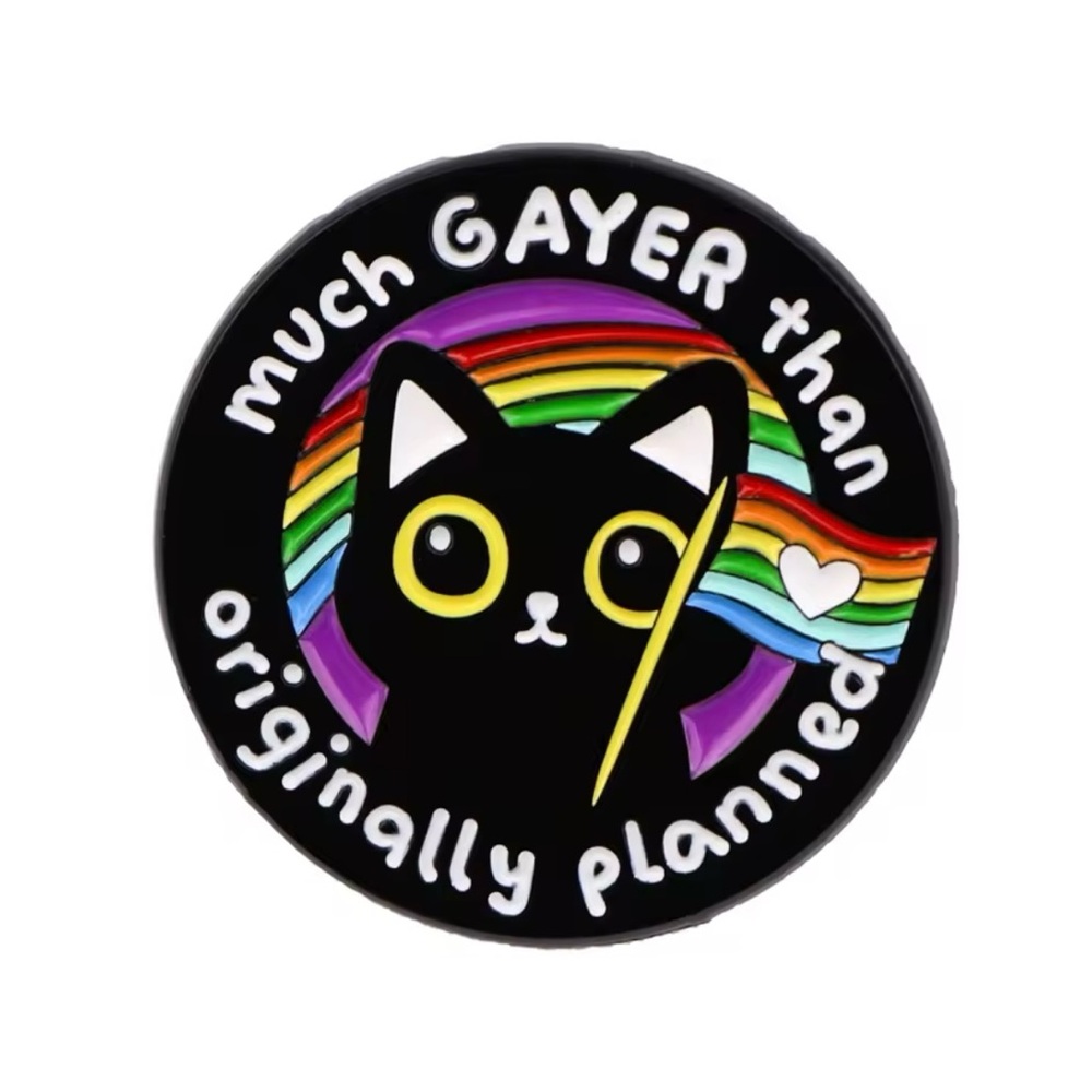 Rainbow Cat Enamel Pin